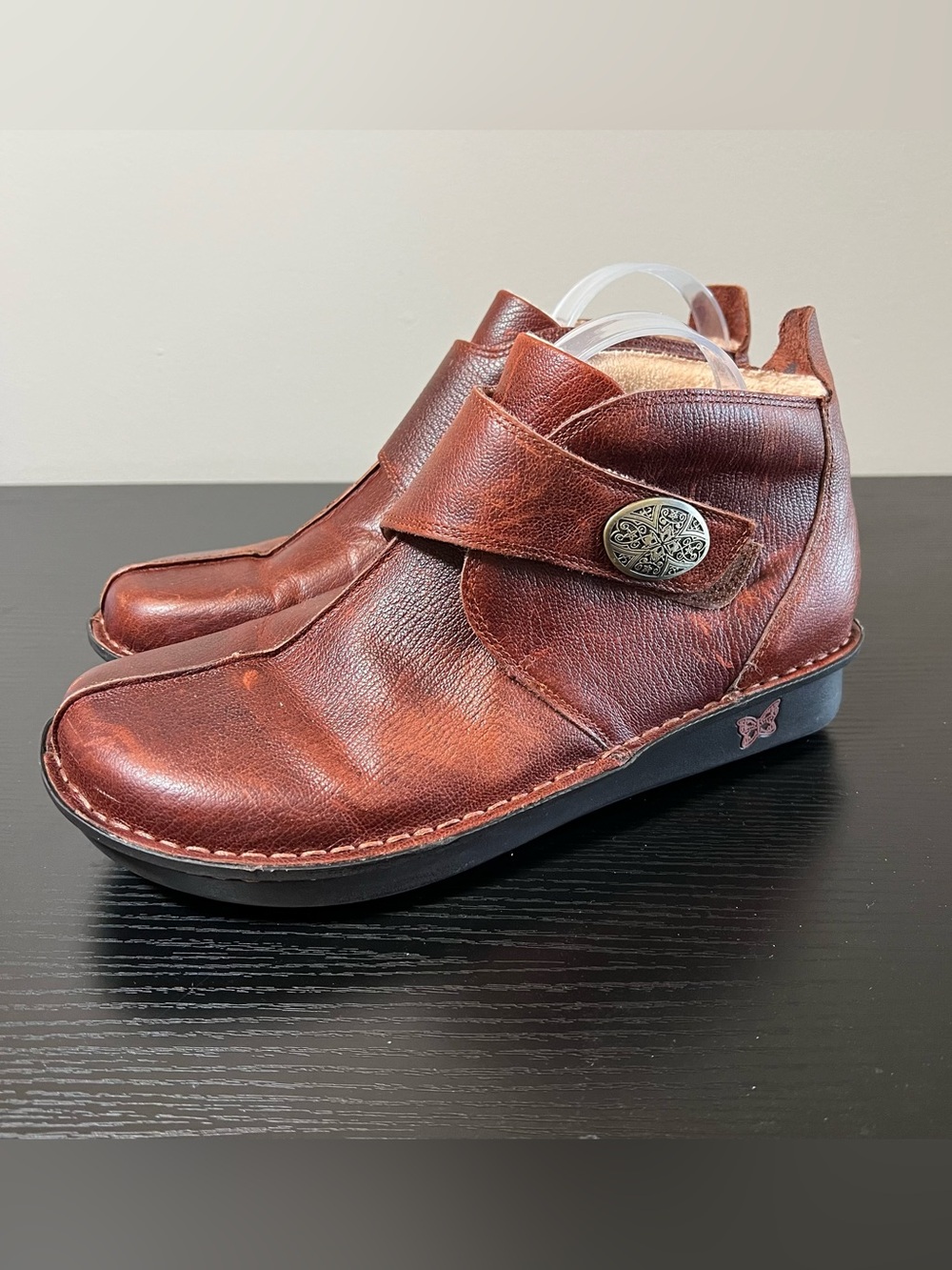 ALEGRIA Women’s Caiti‎ Ankle Boots Brown Leather 41